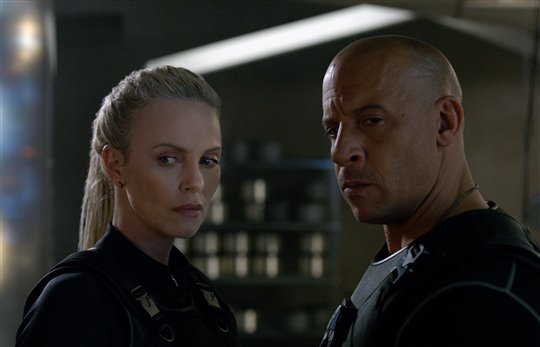 Charlize Theron and Vin Diesel