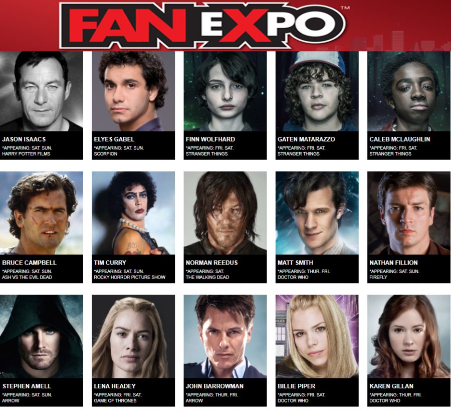 Fan Expo Canada 2017 line up