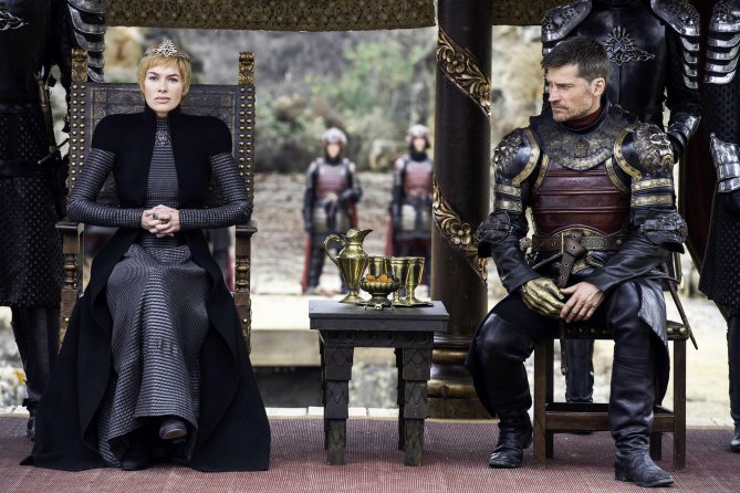 Cersei and Jamie in the Dragonpit