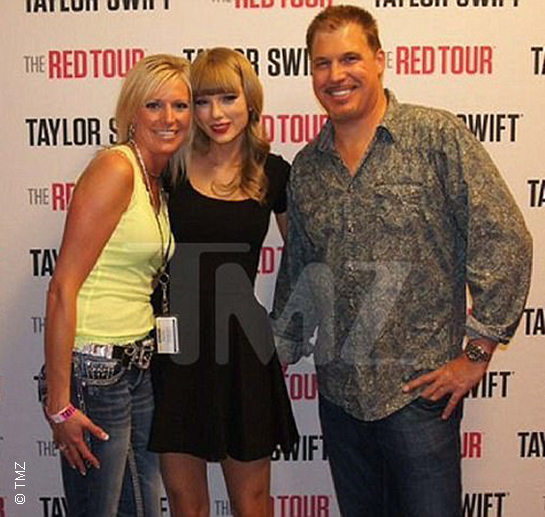 Taylor Swift with David Mueller.