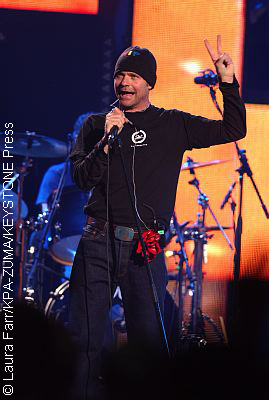 Gord Downie performing with The Tragically Hip