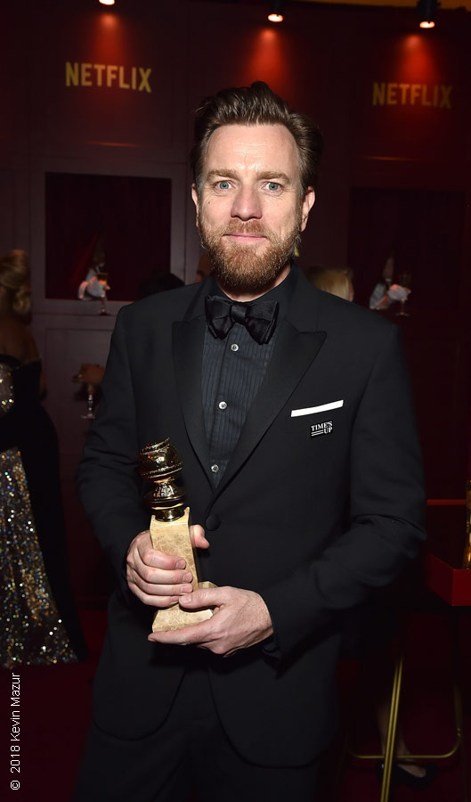 Ewan McGregor at the 75th Golden Globes awards