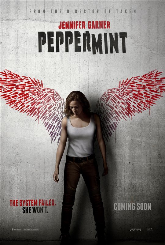 Peppermint poster starring Jennifer Garner