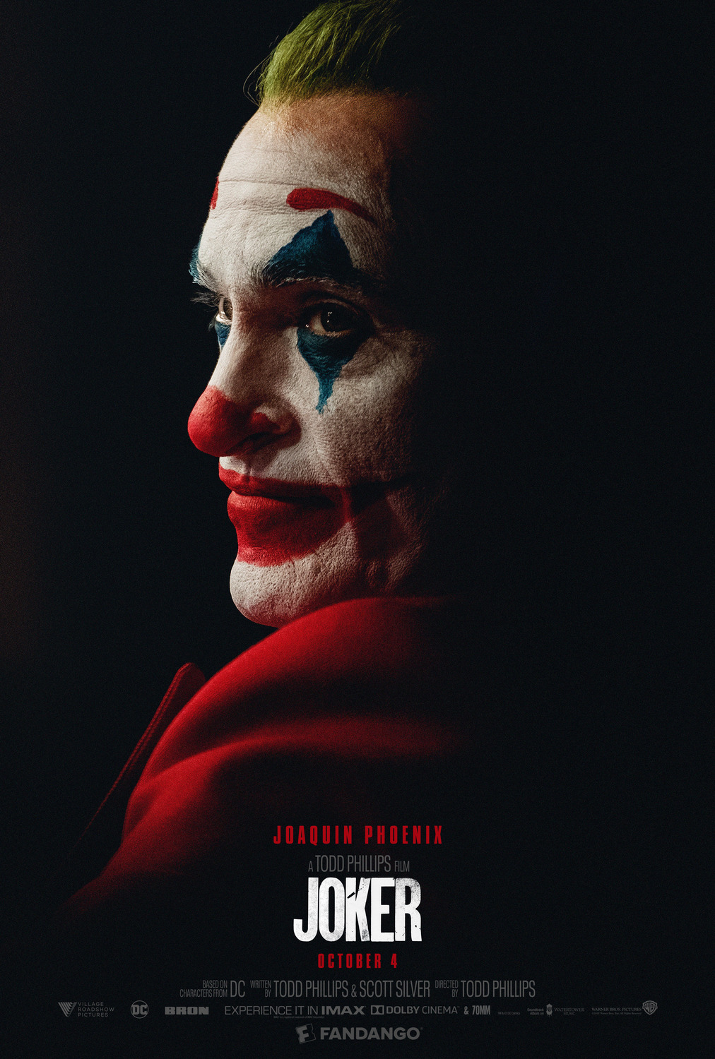 Joker movie poster starring Joaquin Phoenix