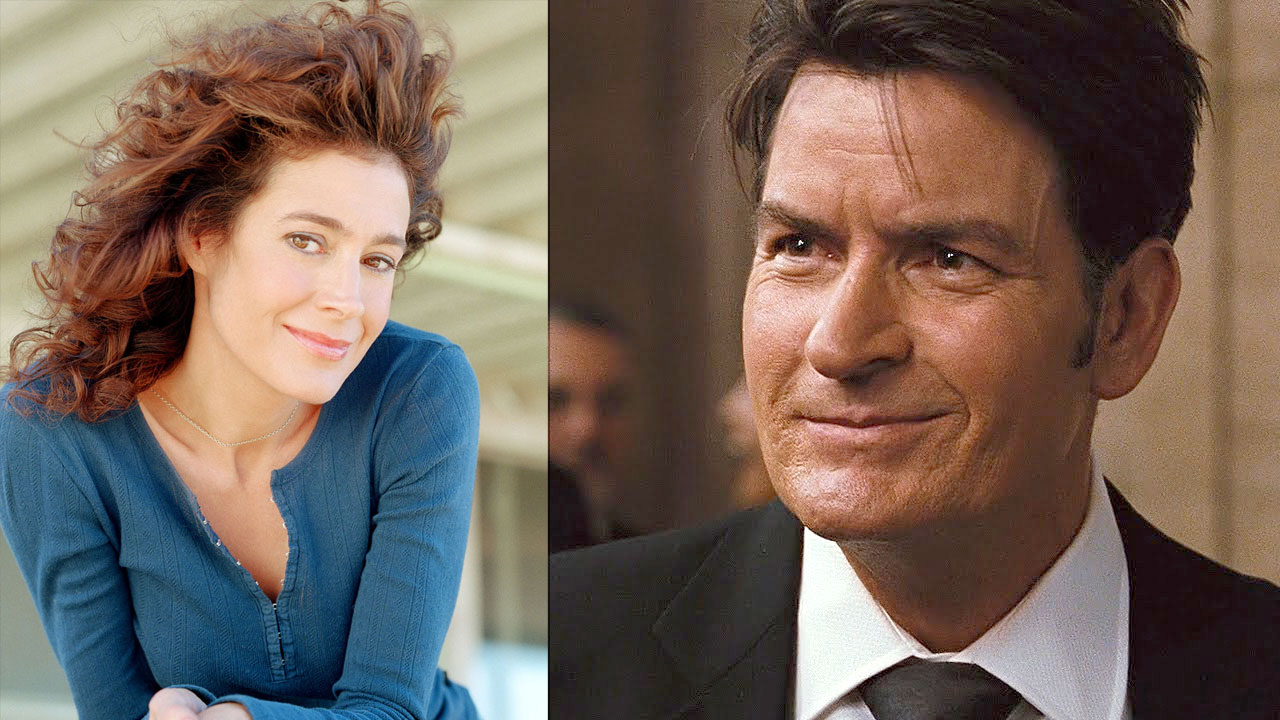 Sean Young and Charlie Sheen