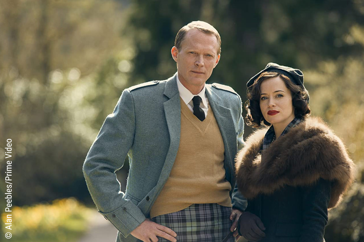 Paul Bettany and Claire Foy in A Very British Scandal. Photo credit: © Alan Peebles/Prime Video