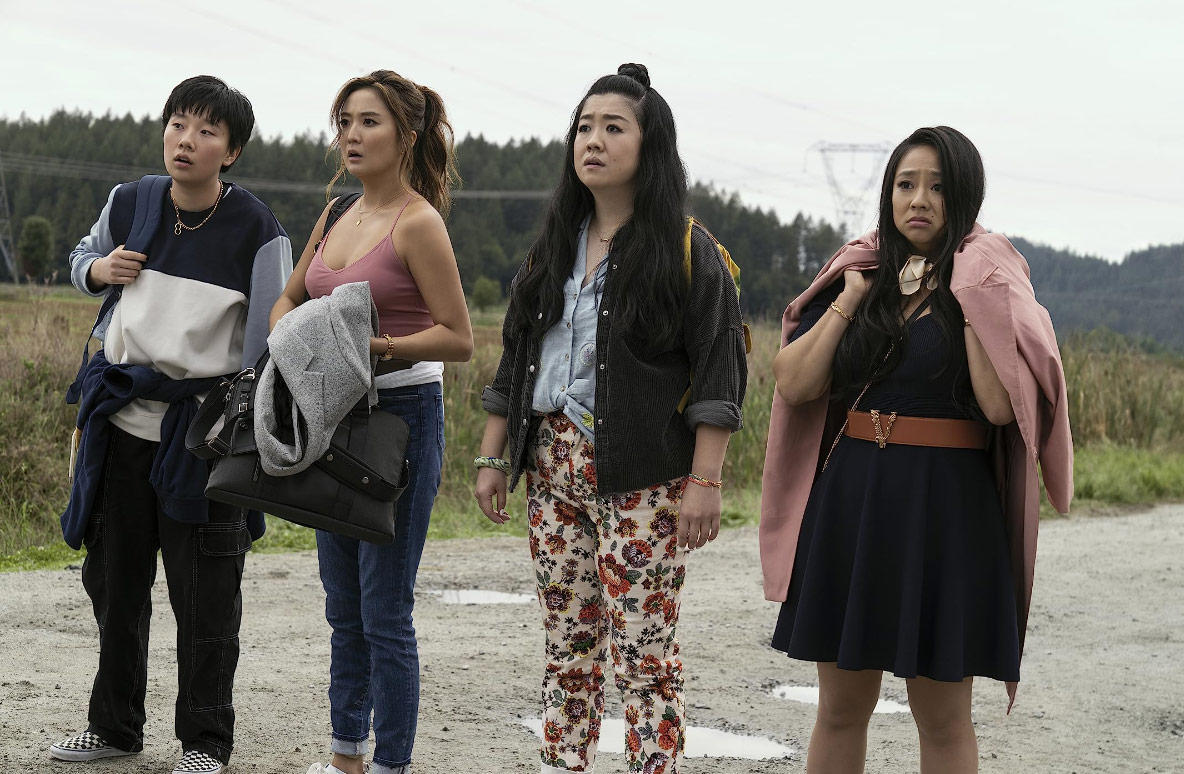 Stephanie Hsu, Ashley Park, Sherry Cola and Sabrina Wu in Joy Ride