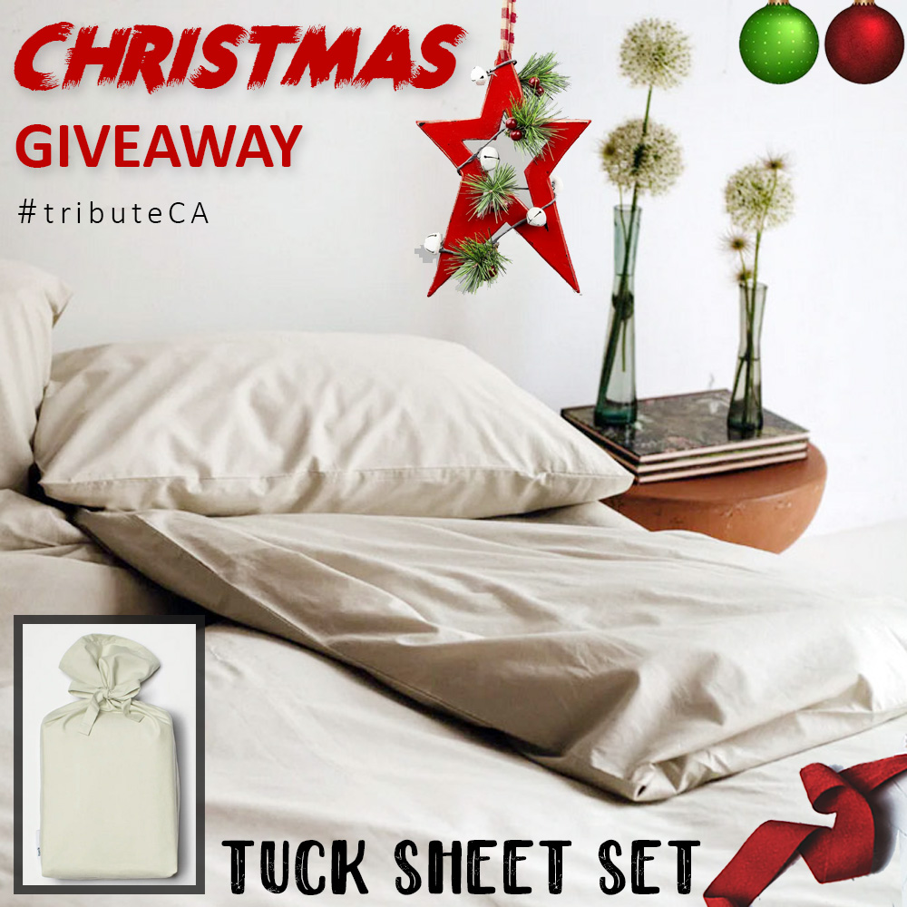 Christmas Giveaway - The Crisp Sheet Set by Tuck