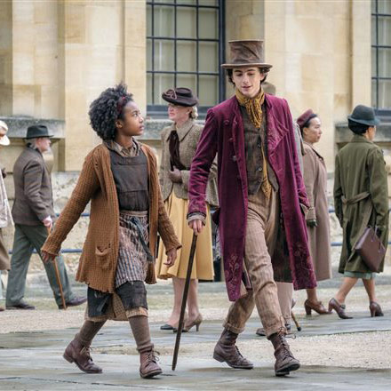 Wonka starring Calah Lane and Timothée Chalamet Wonka starring Calah Lane and Timothée Chalamet